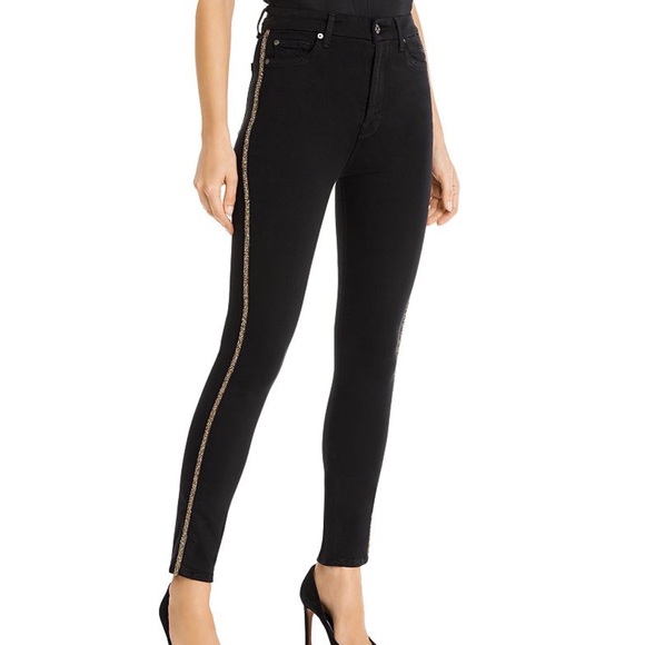 7 For All Mankind Denim - 7 For All Mankind Aubrey with Caviar Trim